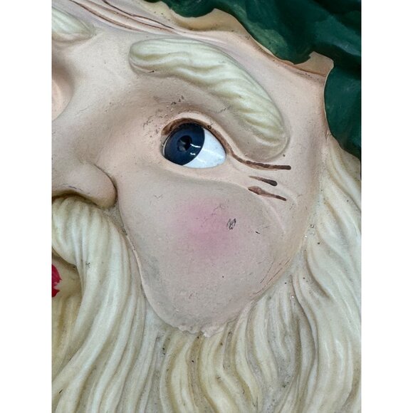 Vtg Motion Activated Santa Face Light Up Musical Talking Ho Ho Merry Christmas - Picture 4 of 15